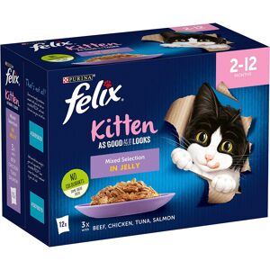 Felix Kitten As Good As It Looks - Saver Pack: Mixed Selection in Jelly (24 x 100g)