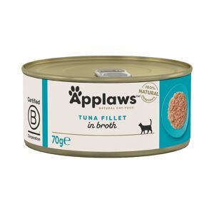 Applaws Adult Cat Cans Tuna/Fish in Broth 70g - Tuna Fillet (6 x 70g)