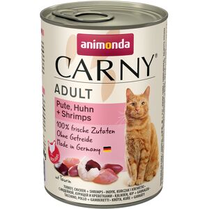 animonda Carny Adult Saver Pack 12 x 400g - Turkey, Chicken & Shrimp