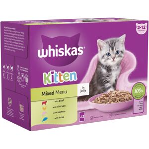 Whiskas Kitten Pouches in Jelly - Mixed Selection in Jelly (48 x 85g)