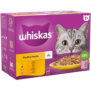 Whiskas 1+ Poultry Feasts in Jelly - 80 x 85g