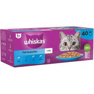 Whiskas 1+ Fish Favourites in Jelly - 40 x 85g