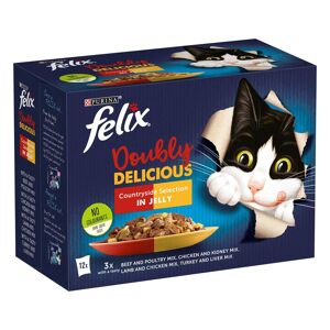 Felix As Good As It Looks - Doubly Delicious 24 x 100g - Countryside Selection in Jelly