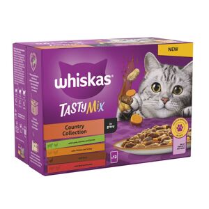 Whiskas 1+ Pouches Mega Pack 96 x 85g - Tasty Mix Country Collection in Gravy
