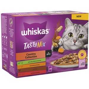 Whiskas 1+ Tasty Mix Country Collection in Gravy - 48 x 85g