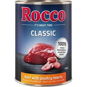 Rocco Classic 6 x 400g - Beef with Poultry Hearts