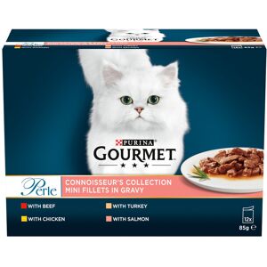 Gourmet Perle Pouches Mixed Pack - Connoisseur's Collection in Gravy (12 x 85g)