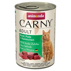 animonda Carny Adult Saver Pack 12 x 400g - Beef, Turkey & Rabbit