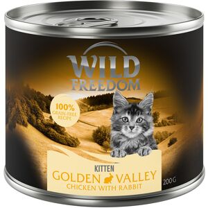 Wild Freedom Kitten Saver Pack 12 x 200g - Golden Valley - Rabbit & Chicken