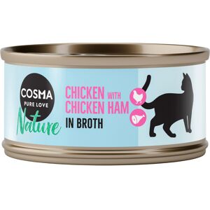 Cosma Nature 6 x 70g - Chicken with Chicken Ham