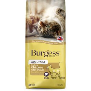 Burgess Adult Cat Rich in Chicken with Duck - Economy Pack: 2 x 10kg