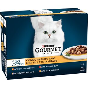 Gourmet Perle Pouches Mixed Pack - Saver Pack: Connoisseur's Duo in Gravy (24 x 85g)