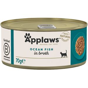 Applaws Adult Cat Cans Tuna/Fish in Broth 70g - Ocean Fish (6 x 70g)