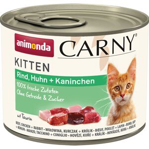 animonda Carny Kitten 12 x 200g - Beef, Chicken & Rabbit