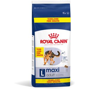 Royal Canin Size Royal Canin Maxi Adult - 15kg + 3kg free!