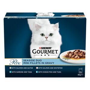 Gourmet Perle Pouches Mixed Pack - Saver Pack: Seaside Duo in Gravy (24 x 85g)