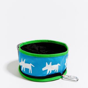 BIMBA Y LOLA Blue Lola logo pet water bowl BLUE UN adult