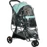 PawHut Foldable Pet Stroller blue 100.0 H x 80.5 W x 51.5 D cm