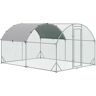 PawHut Chicken Run with Wire Mesh for up to 12 Chickens 197.0 H x 280.0 W x 380.0 D cm