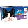 Felix and Wise Felix Adult Cat Mixed Selection in Jelly Wet Food Pouch, 40x100g