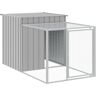 (light grey, 110 x 201 x 110 cm) vidaXL Chicken Cage Chicken Run Coop with Run A