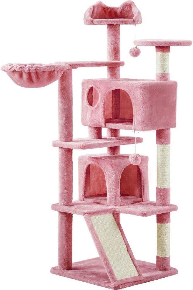 Photos - Bed & Furniture Archie & Oscar Bertrand 139cm Loughborough Cat Condo brown/gray/pink/red 1