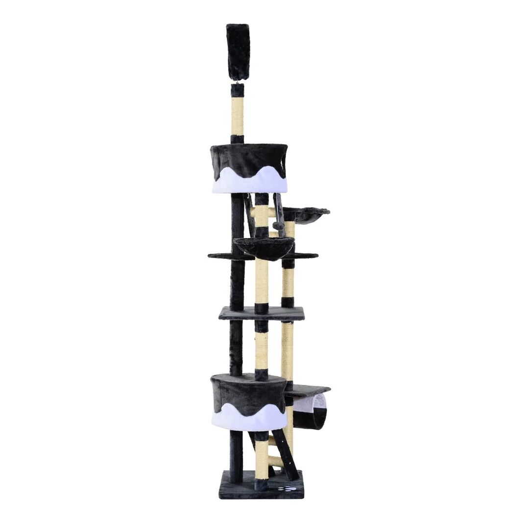 PawHut 260cm Cat Tree 260.0 H x 45.0 W x 60.0 D cm