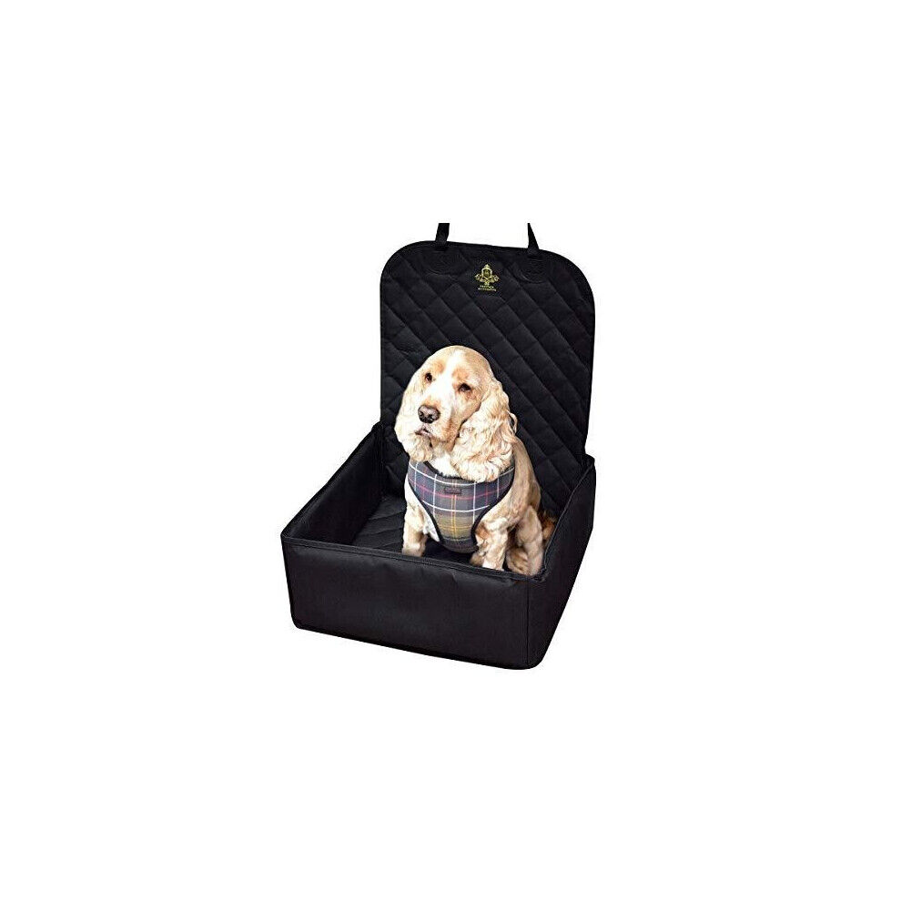 Heritage Accessories Dog Car Seat with Safety Harness Seat Belt - Pet Puppy Waterproof Travel Dog Car