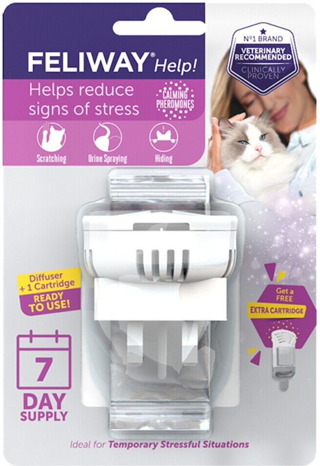 Feliway Help Diffuser & Refill Starter Kit Cat Calming Plug In