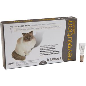 Revolution Topical Solution for Cats 15.1-22 lbs, 12 Month Supply, 12 CT