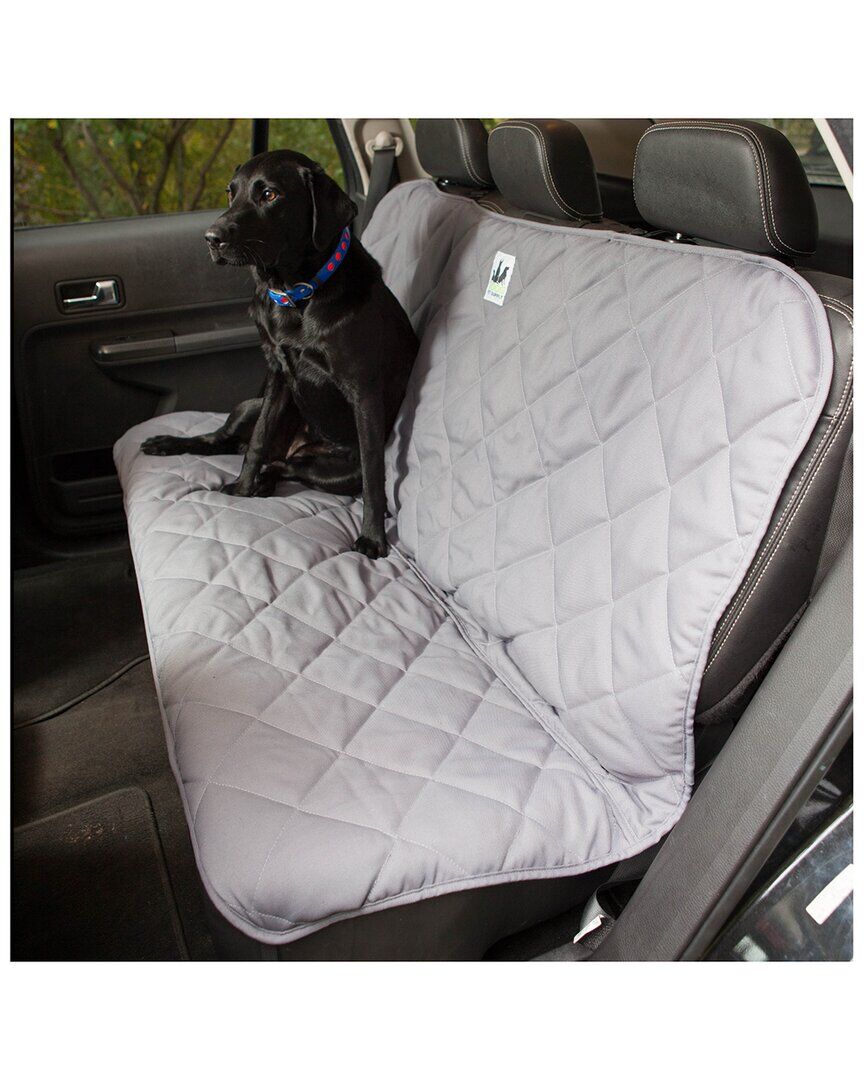 3 Dog Pet Supply Quilted Back Seat Protector Grey Large