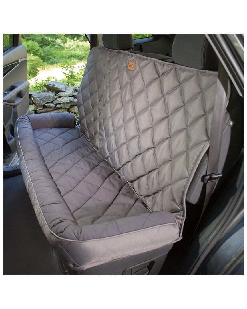 3 Dog Pet Supply Softshell Car Seat Protector with Bolster Grey Large