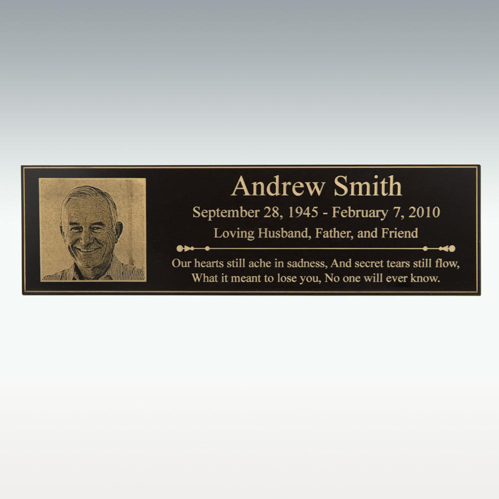 Perfect Memorials Large Motorcycle Plaque Only