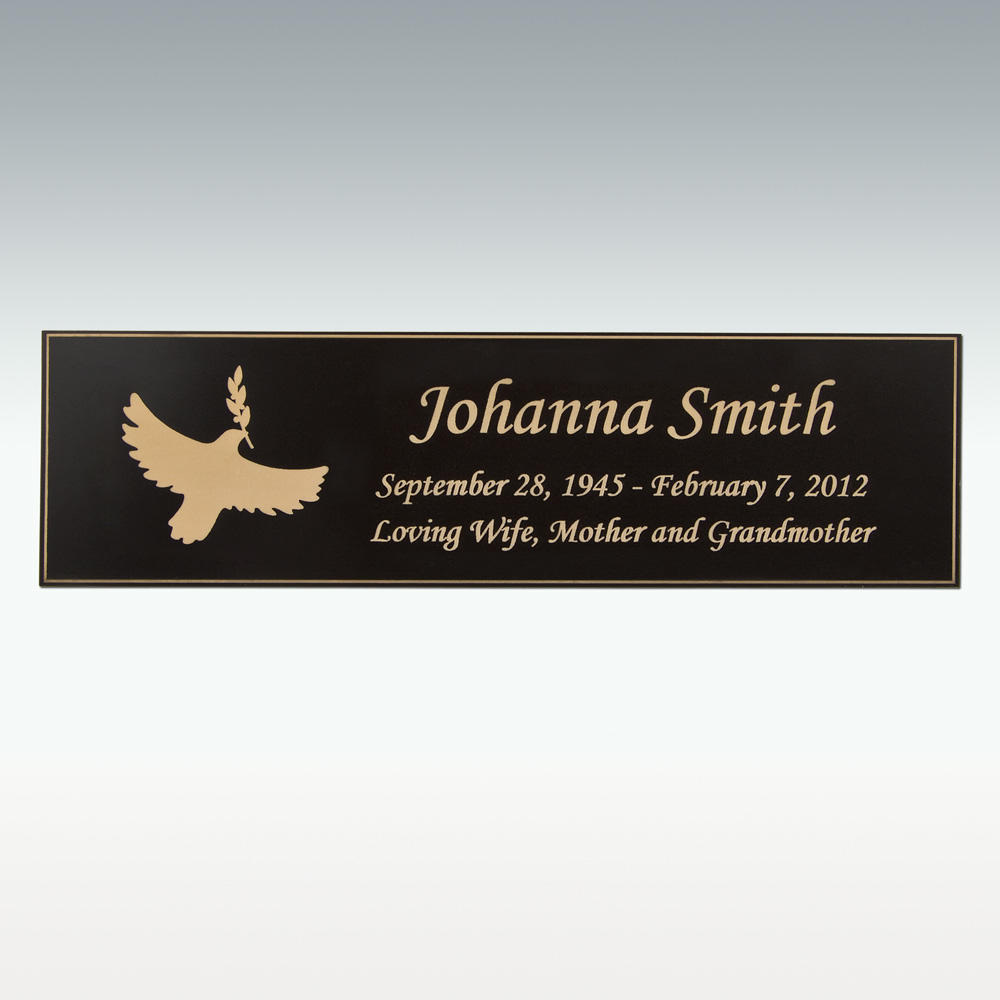 Perfect Memorials Small Motorcycle Plaque Only