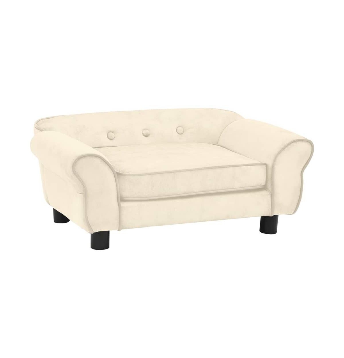 vidaXL Dog Sofa Cream 28.3