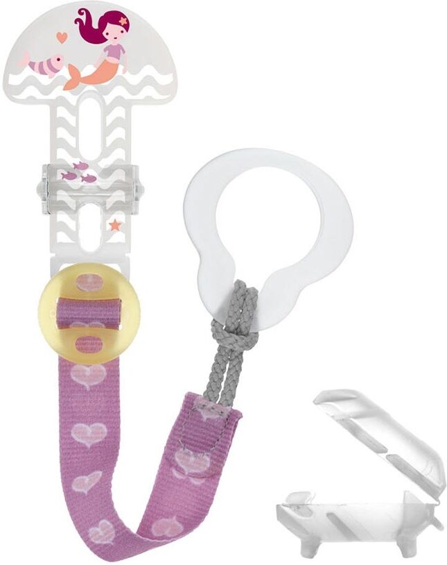 Mam Clip It & Cover - Clip Per Succhietto Colore Rosa, 1 Pezzo