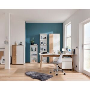 VOGL Möbelfabrik Büro-Set »Trelle«, (Set, 2 tlg.) eiche/weiss Größe