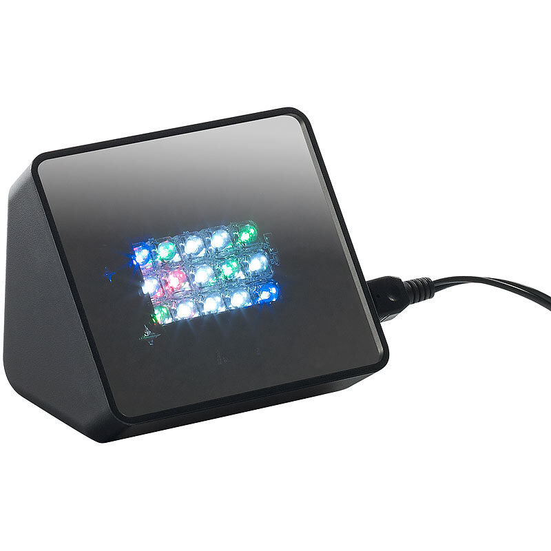 VisorTech Premium-TV-Simulator zur Einbrecher-Abschreckung mit 15 LEDs und Sound