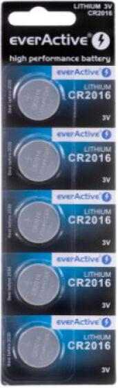 Divers EverActive CR2016 Batterie 3V - 5er