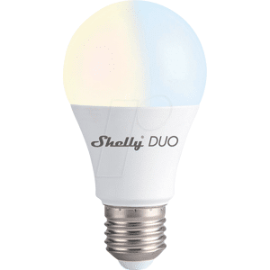 SHELLY DUO E27 - Shelly Duo E27 Wi-Fi WLAN Lampe, dimmbar