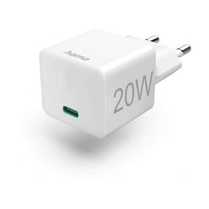 Hama 201650 Mini USB-C Schnellladegerät 20W weiß