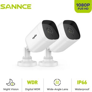 SANNCE 1080P CCTV Camera Outdoor Night Vision Waterproof Video Surveillance Security Protection Camera Kit