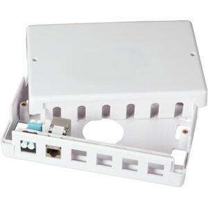 Efb-elektronik - Keystone Verteilerbox Aufputz, 6/12-Port, leer, reinweiß