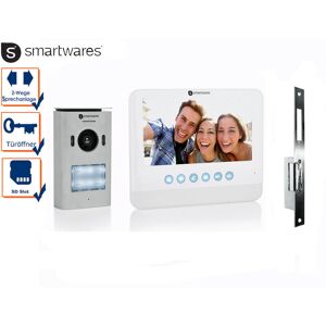 Smartwares Einfamilienhaus Videosprechanlage 7 Bildschirm + Öffner für weitöffnende Türen