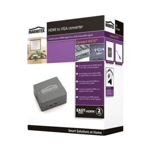 Marmitek - hdmi zu vga Adapter Connect HV15 - hdmi auf vga und Audio Konverter - 3,5 mm Audio-Anschluß - Full hd - 1080P - Keine Software notwendig