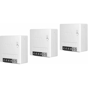 HIASDFLS 2-Wege-WLAN-Schalter 3-teiliger Smart-Schalter, kompatibel mit Alexa, Google Home, DIY-Modus, Fernbedienung, Sprachsteuerung, Zeitfunktion, 10A/2200W