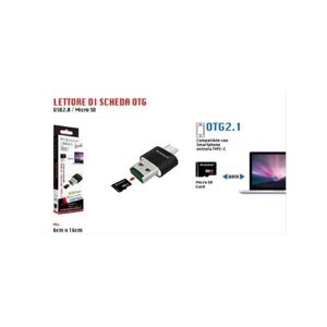 TRADE SHOP TRAESIO Otg2.1 Usb2.0 Micro Sd Kartenleser Kompatibel Typ-C Eingang Maxtech Lto-Sm04