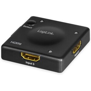 Logilink - HDMI-Switch HD0041, 3x1-Port, 1080p/60 Hz, Mini