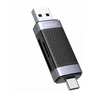 Orico - usb 2.0 Cardreader für sd / microSD, usb + usb-c, schwarz