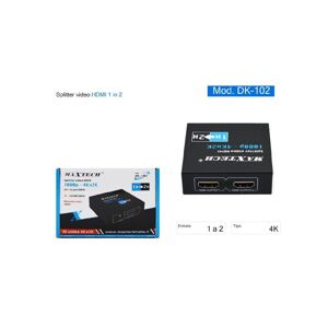 TRADE SHOP TRAESIO Splitter Splitter 2 Port Usb Hdmi Full Hd 1080p Tv Ps3 Xbox 3d 4k Maxtech Dk-102